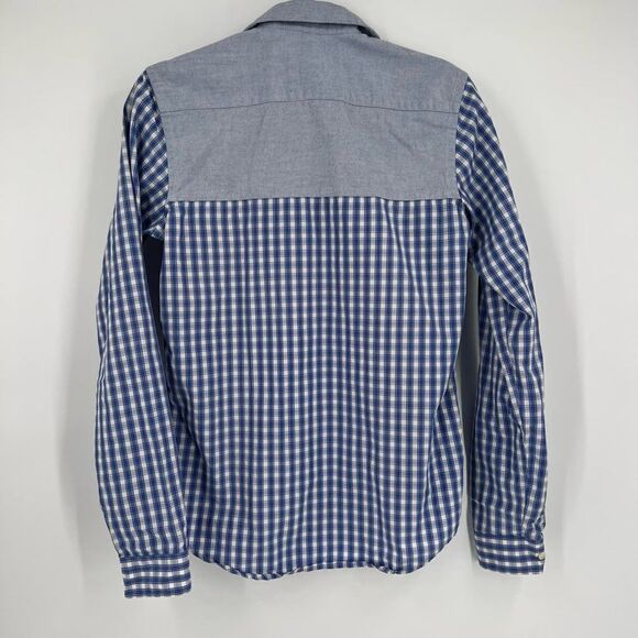 Gianni Valentino Slim fit Plaid Mixed Pattern Button Down Shirt medium - Picture 4 of 6